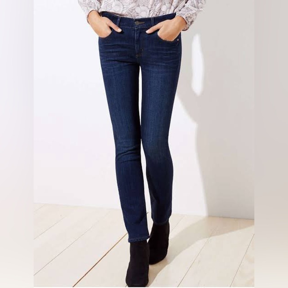 LOFT Dark Blue Skinny Jeans